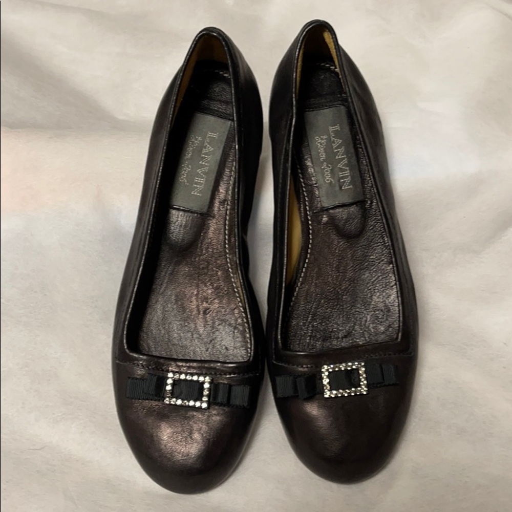 Lanvin Crystal Embellished Flats